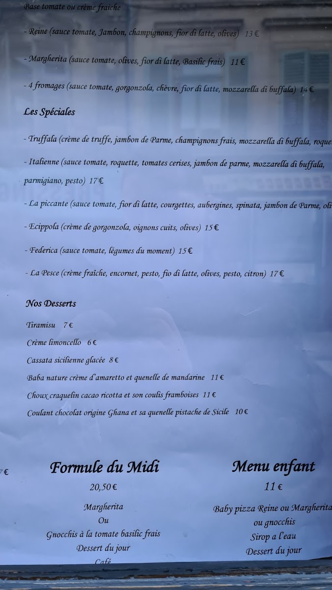 Menu Restaurant Chez Sulli-9